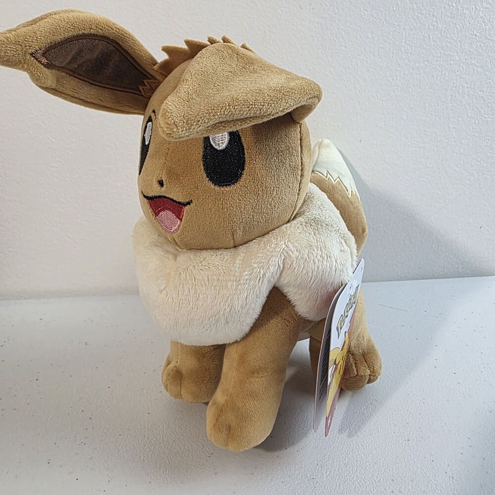 Pokemon Eevee 8 Inch NWT Plush Toy Jazwares 2026 New